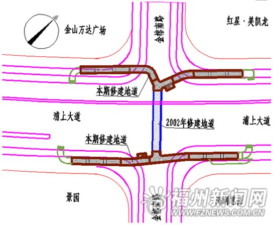 浦上大道兩處地下通道明日啟用　過街更省時安全