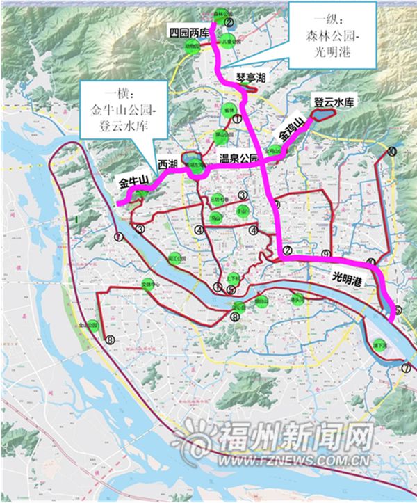 慢道串起綠福州水福州　榕打造“一橫一縱”步行通廊