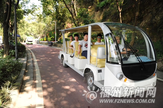 金雞山公園首批觀光電瓶車投用 2元可乘坐至山頂