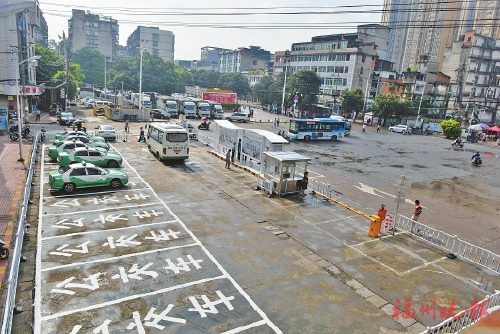 閩侯縣城街心廣場交通站點(diǎn)啟用