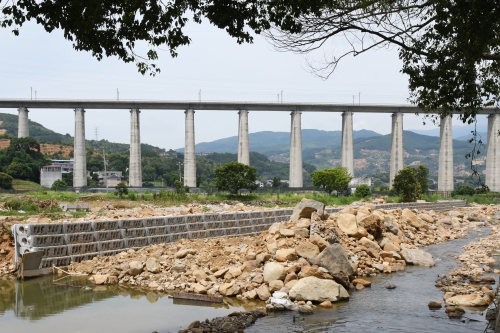 小箬中平溪河道整治項目左右岸同時施工